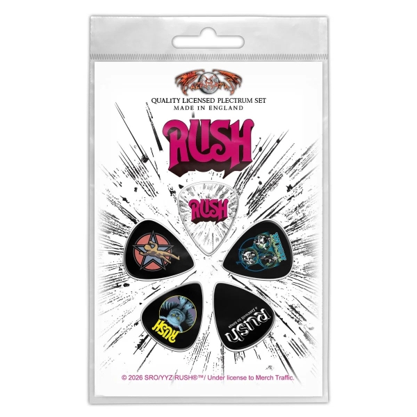 Rush - Plectrum Pack: Rush ryhmässä MERCHANDISE / Merch / Kommande / Hårdrock @ Bengans Skivbutik AB (5676539)