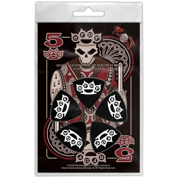 Five Finger Death Punch - Tri-Tip Plectrum Pack: Knuckle Crown ryhmässä MERCHANDISE / Merch / Kommande / Hårdrock @ Bengans Skivbutik AB (5676569)