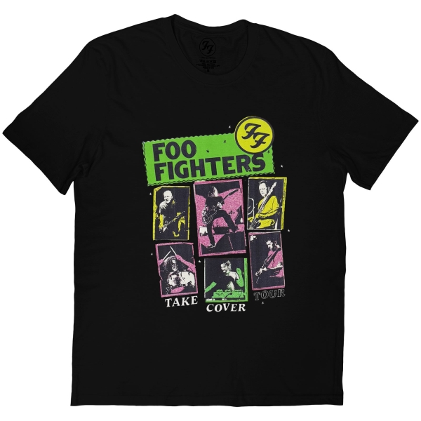 Foo Fighters - Unisex T-Shirt: Take Cover Tour (Black) ryhmässä MERCHANDISE / T-paita / Kommande / Pop-Rock @ Bengans Skivbutik AB (5676575r)