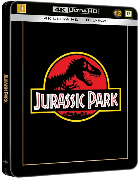 Movie - Jurassic Park (Ltd Black Edition Steelbook 2-Disc / 4K Uhd + Blu-Ray) ryhmässä Elokuva / Film UHD-4K /  /  @ Bengans Skivbutik AB (5676842)