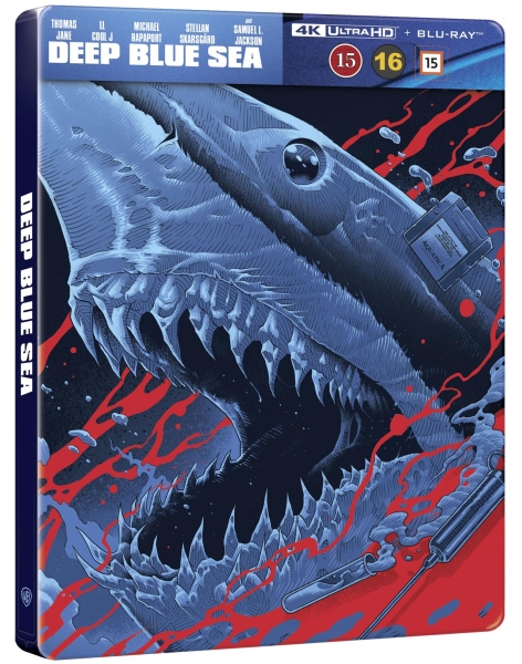Movie - Deep Blue Sea (Ltd Steelbook 2-Disc / 4K Uhd + Blu-Ray) ryhmässä Elokuva / Film UHD-4K / / @ Bengans Skivbutik AB (5676843)
