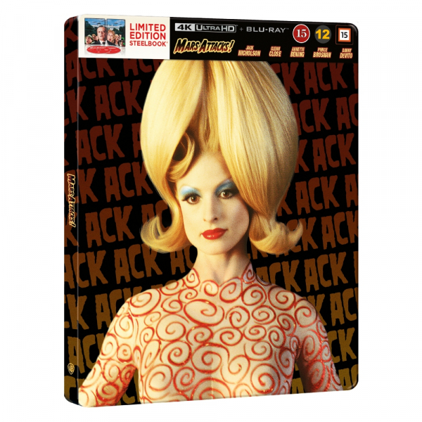 Movie - Mars Attacks! (Ltd Steelbook 2-Disc / 4K Uhd + Blu-Ray) ryhmässä Elokuva / Film UHD-4K /  /  @ Bengans Skivbutik AB (5677042)