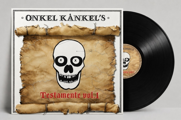 Onkel Kånkel & His Kånkelbär - Onkel Kånkels Testamente Vol. 1 (Black Vinyl LP) ryhmässä VINYYLI / Kommande / Pop-Rock,Punk @ Bengans Skivbutik AB (5677349)