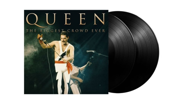 Queen - Biggest Crowd Ever The (2 Lp Black ryhmässä VINYYLI / Kommande / Pop-Rock @ Bengans Skivbutik AB (5677647)