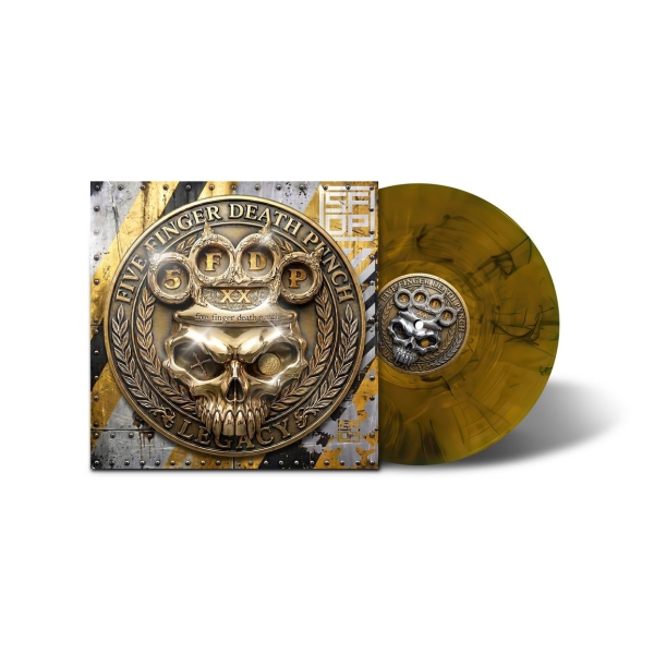 Five Finger Death Punch - Legacy (Amber Wave Coloured Vinyl LP - incl. Poster) ryhmässä VINYYLI / Kommande / Hårdrock @ Bengans Skivbutik AB (5677656)
