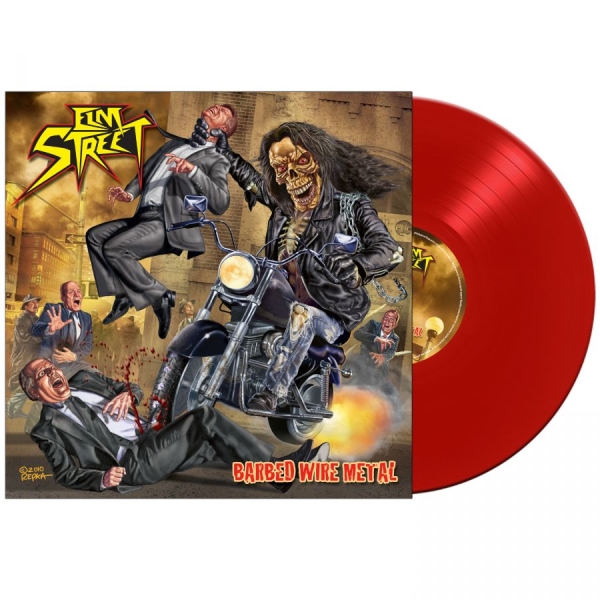 Elm Street - Barbed Wire Metal (Red Vinyl Lp) ryhmässä VINYYLI / Kommande / Hårdrock @ Bengans Skivbutik AB (5677683)