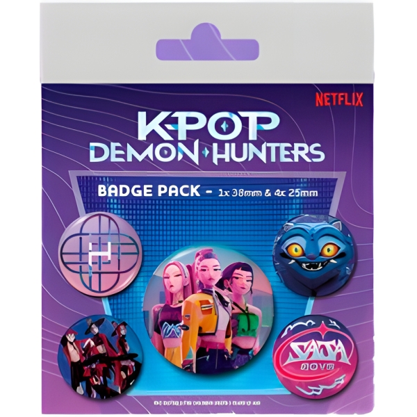 K-Pop Demon Hunters - Badge Pack ryhmässä MERCHANDISE / Pin-Button Badge / / @ Bengans Skivbutik AB (5677811)