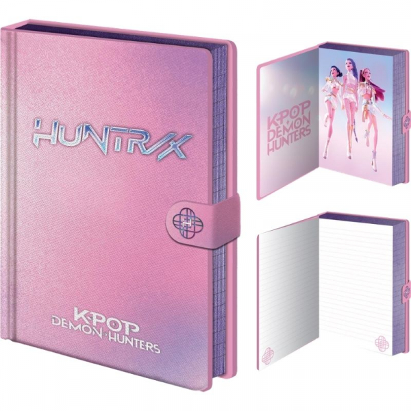 K-Pop Demon Hunters - Premium Anteckningsbok Med Dragkedja A5 ryhmässä MERCHANDISE / Merch / Nyheter / K-Pop @ Bengans Skivbutik AB (5677821)