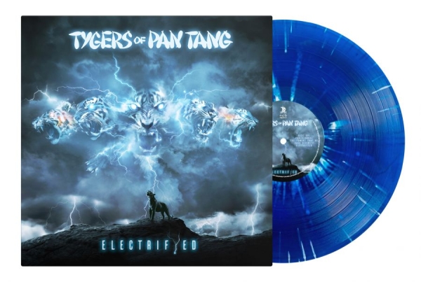 Tygers Of Pan Tang - Electrifyed (Blue With Splatter Vin ryhmässä VINYYLI / Kommande / Hårdrock @ Bengans Skivbutik AB (5678295)