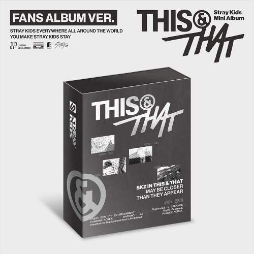 Stray Kids - This & That (Fans Album Ver.) + SW ryhmässä MERCHANDISE / Merch+Code / Nyheter / K-Pop @ Bengans Skivbutik AB (5678538)
