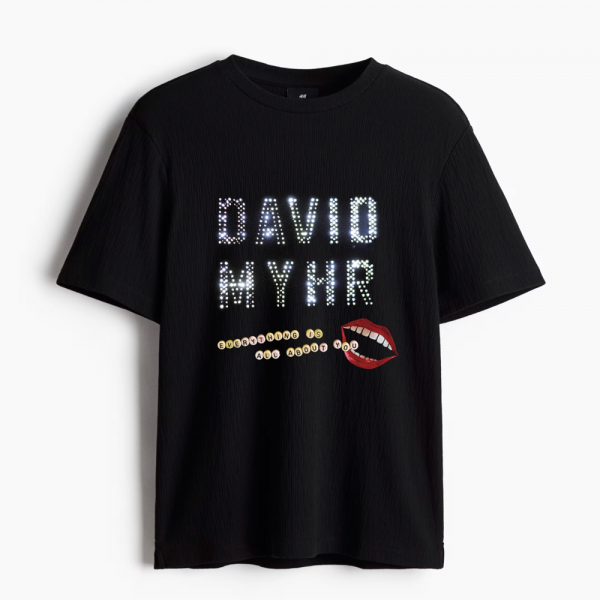 David Myhr - Everything Is All About You (Black Tee) ryhmässä MERCHANDISE / T-paita / Nyheter / Pop-Rock @ Bengans Skivbutik AB (5678556r)