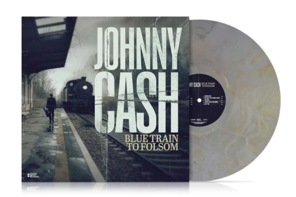 Cash Johnny - Blue Train To Folsom (Marbled Vinyl ryhmässä VINYYLI / Kommande / Country @ Bengans Skivbutik AB (5679962)