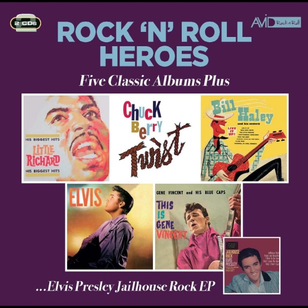 Little Richard / Chuck Berry / Bill - Rock N Roll Heroes - Five Classic A ryhmässä CD / Kommande / Pop-Rock @ Bengans Skivbutik AB (5680016)