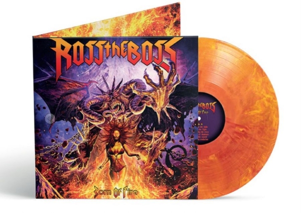 Ross The Boss - Born On Fire (Marbled Vinyl Lp) ryhmässä VINYYLI / Kommande / Hårdrock @ Bengans Skivbutik AB (5680112)