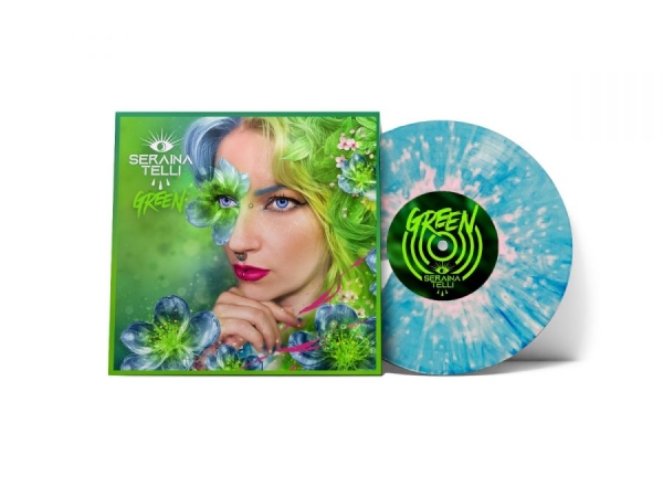 Seraina Telli - Green (Blue Pink Marble Vinyl Lp) ryhmässä VINYYLI / Kommande / Pop-Rock @ Bengans Skivbutik AB (5680145)