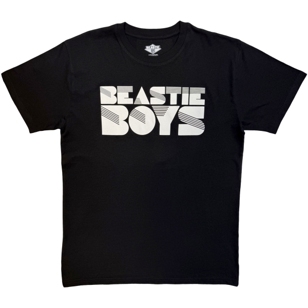 Beastie Boys - Stripes Logo Mono Uni Bl T-Shirt ryhmässä Kommande - alla format @ Bengans Skivbutik AB (5680724r)