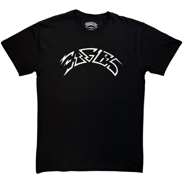 Eagles - Logo Mono Uni Bl T-Shirt ryhmässä MERCHANDISE / T-paita / Kommande / Pop-Rock @ Bengans Skivbutik AB (5680737r)