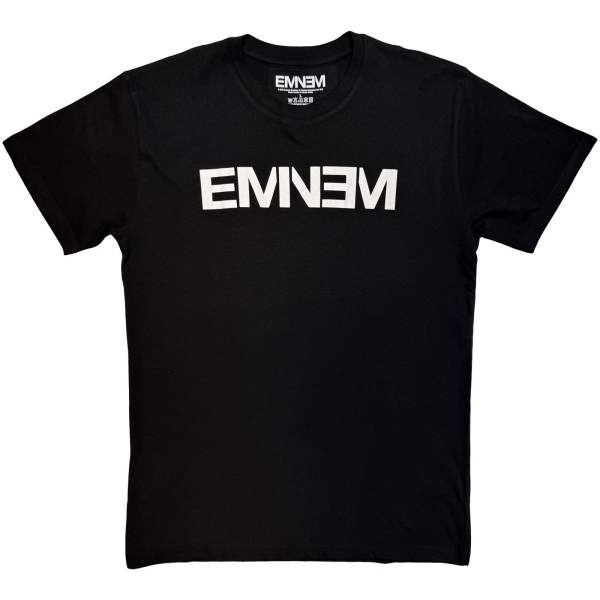 Eminem - Logo Mono Uni Bl T-Shirt ryhmässä MERCHANDISE / T-paita / Kommande / @ Bengans Skivbutik AB (5680738r)