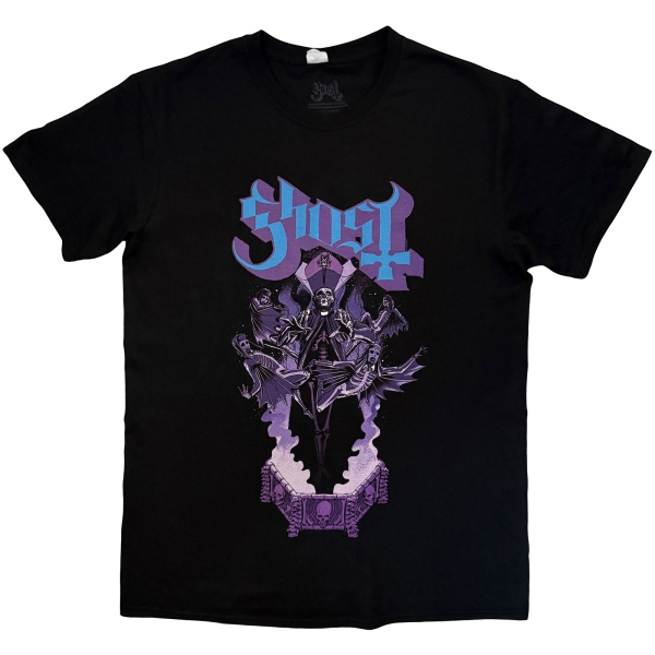 Ghost - Summoning V Uni Bl T-Shirt ryhmässä MERCHANDISE / T-paita / Kommande / Hårdrock @ Bengans Skivbutik AB (5680747r)