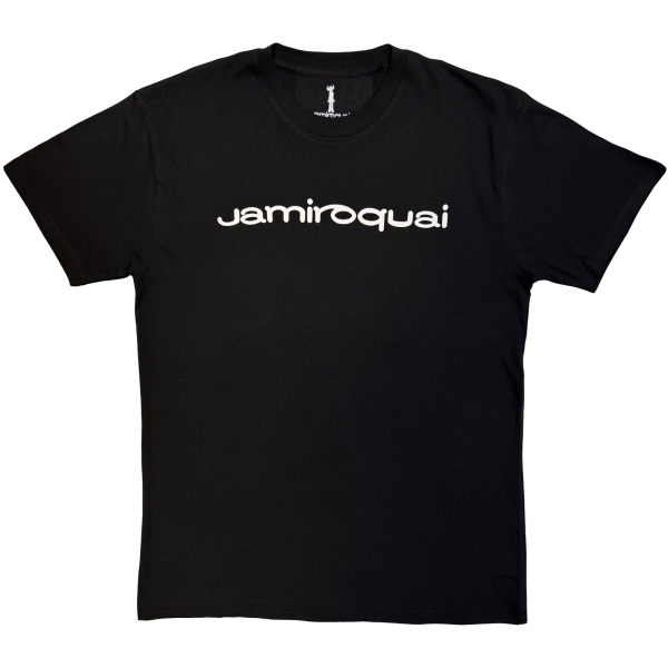 Jamiroquai - Logo Mono Uni Bl T-Shirt ryhmässä MERCHANDISE / T-paita / Kommande / RnB-Soul @ Bengans Skivbutik AB (5680756r)