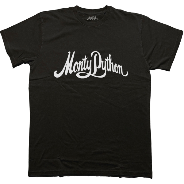 Monty Python - Logo Mono Uni Bl T-Shirt ryhmässä MERCHANDISE / T-paita / Kommande / Film-Musikal @ Bengans Skivbutik AB (5680763r)