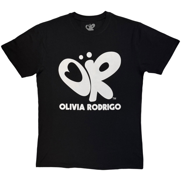 Olivia Rodrigo - Logo Mono Uni Bl T-Shirt ryhmässä MERCHANDISE / T-paita / Kommande / Pop-Rock @ Bengans Skivbutik AB (5680768r)