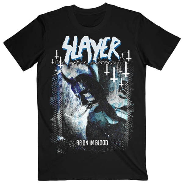 Slayer - Horned Cool Tone Reign In Blood Uni Bl T-Shirt ryhmässä MERCHANDISE / T-paita / Heavy Metal @ Bengans Skivbutik AB (5680786r)