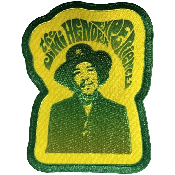 Jimi Hendrix - Jimi & Swirl Logo Woven Patch ryhmässä MERCHANDISE / Kangasmerkki / / @ Bengans Skivbutik AB (5680932)