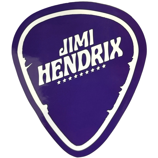Jimi Hendrix - Plectrum Sticker ryhmässä MERCHANDISE / Merch / Kommande / Pop-Rock @ Bengans Skivbutik AB (5680938)