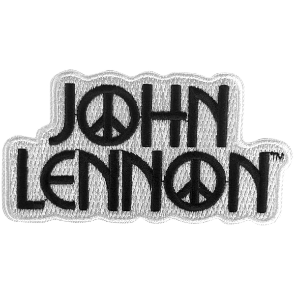 John Lennon - Peace Logo Woven Patch ryhmässä MERCHANDISE / Kangasmerkki / / @ Bengans Skivbutik AB (5680956)