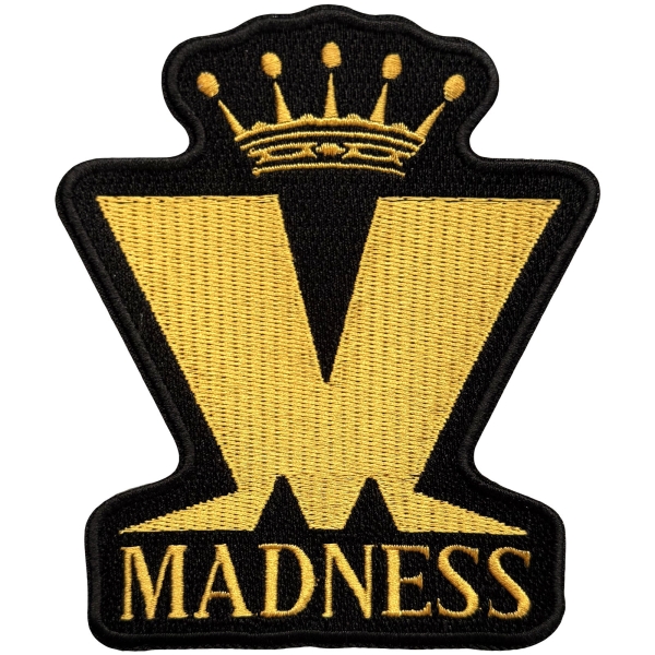 Madness - Crown & M Woven Patch ryhmässä MERCHANDISE / Kangasmerkki / / @ Bengans Skivbutik AB (5680989)