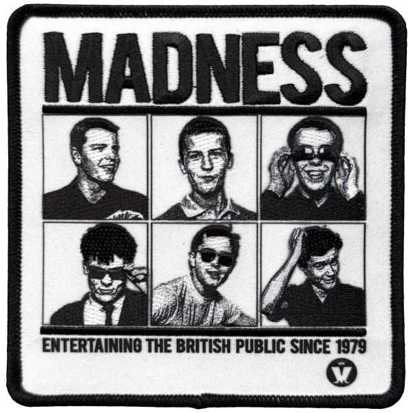 Madness - Entertaining Since 1979 Printed Patch ryhmässä MERCHANDISE / Kangasmerkki / / @ Bengans Skivbutik AB (5680992)