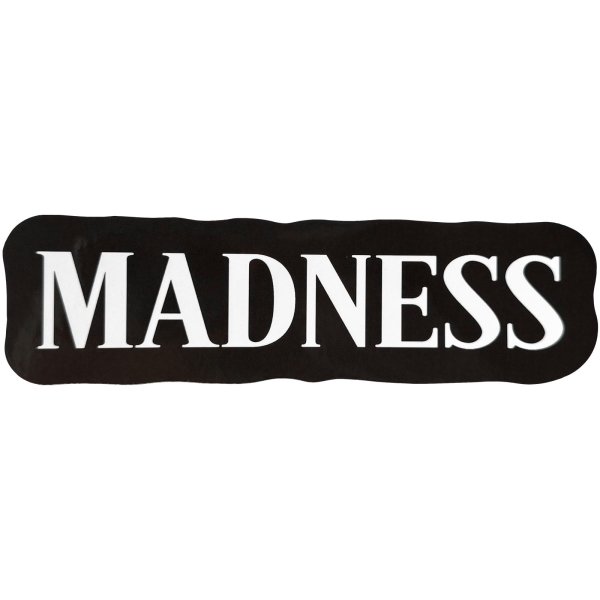 Madness - Text Logo Sticker ryhmässä MERCHANDISE / Merch / Kommande / Pop-Rock @ Bengans Skivbutik AB (5680994)