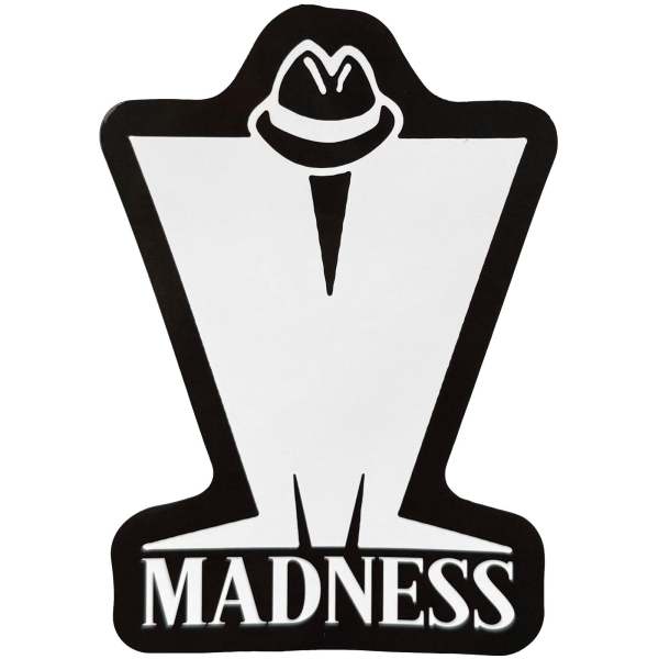 Madness - M Logo Sticker ryhmässä MERCHANDISE / Merch / Kommande / Pop-Rock @ Bengans Skivbutik AB (5680996)