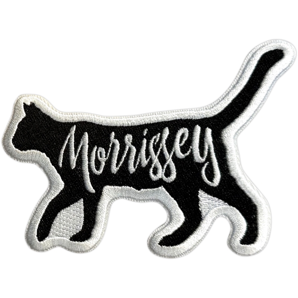 Morrissey - Cat Logo Woven Patch ryhmässä MERCHANDISE / Kangasmerkki / / @ Bengans Skivbutik AB (5681009)