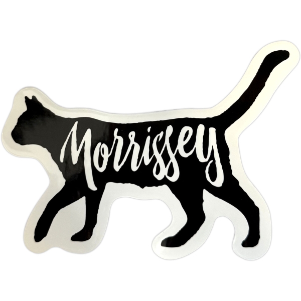 Morrissey - Cat Logo Sticker ryhmässä MERCHANDISE / Merch / Kommande / Pop-Rock @ Bengans Skivbutik AB (5681015)