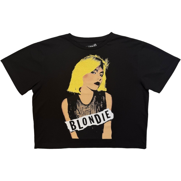 Blondie - Side Glance Lady Bl Crop Top ryhmässä MERCHANDISE / T-paita / Kommande / Pop-Rock @ Bengans Skivbutik AB (5681147r)