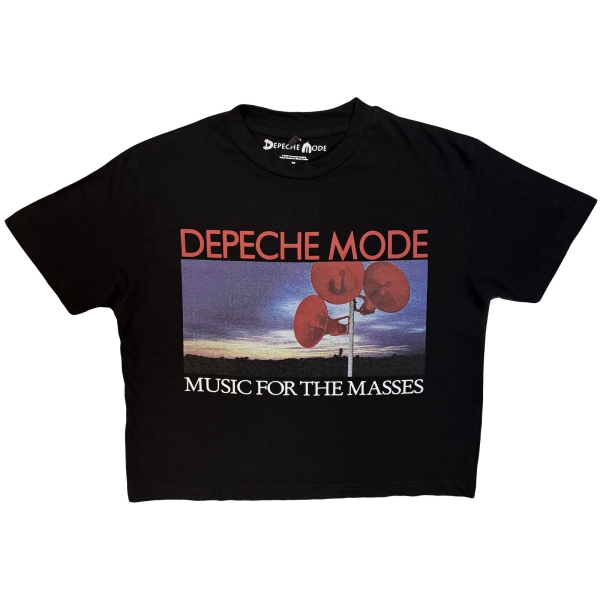 Depeche Mode - Music For The Masses Lady Bl Crop Top ryhmässä MERCHANDISE / T-paita / Kommande / Pop-Rock @ Bengans Skivbutik AB (5681154r)