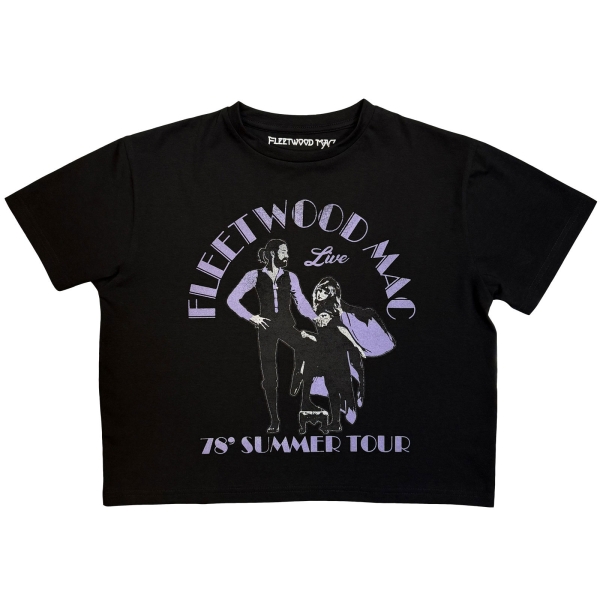 Fleetwood Mac - Summer Tour 78 Lady Bl Crop Top ryhmässä MERCHANDISE / T-paita / Kommande / Pop-Rock @ Bengans Skivbutik AB (5681157r)