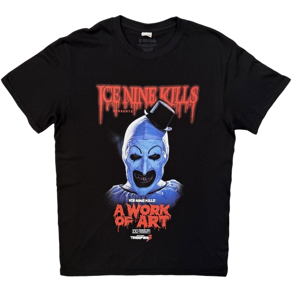 Ice Nine Kills - A Work Of Art Clown Uni Bl T-Shirt ryhmässä MERCHANDISE / T-paita / Kommande / Hårdrock @ Bengans Skivbutik AB (5681163r)