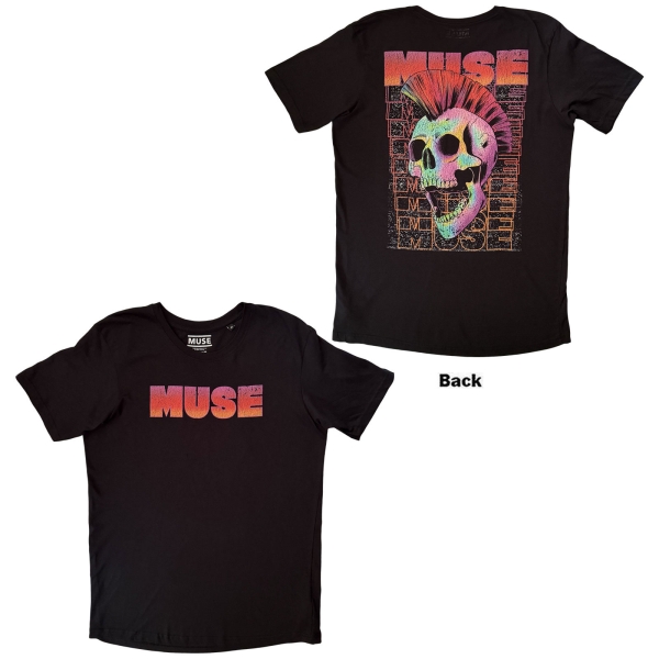 Muse - Punk Skull Uni Bl T-Shirt ryhmässä MERCHANDISE / T-paita / Kommande / Pop-Rock @ Bengans Skivbutik AB (5681174r)