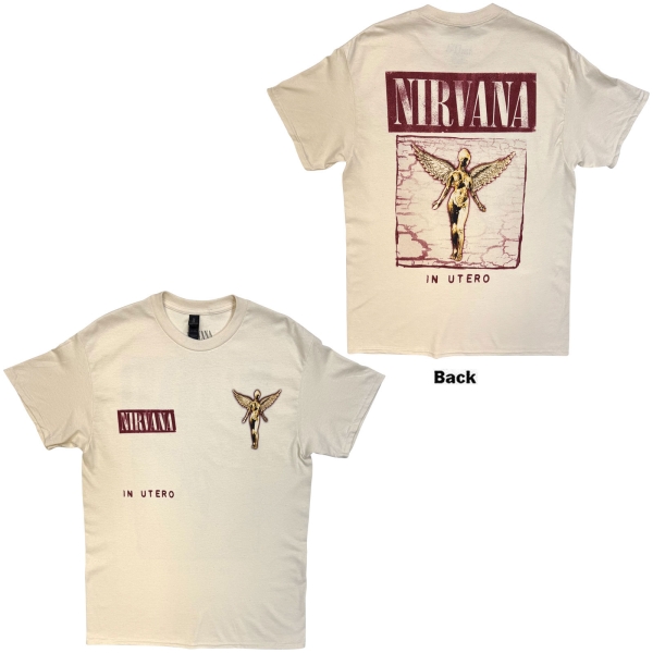 Nirvana - In Utero Cover Uni Natrl T-Shirt ryhmässä MERCHANDISE / T-paita / Kommande / Pop-Rock @ Bengans Skivbutik AB (5681181r)