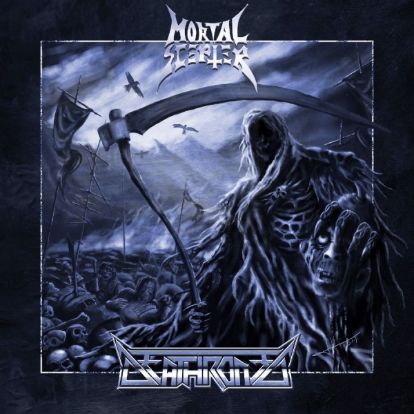 Mortal Scepter - Mortal Scepter / Deathroned ryhmässä VINYYLI / Kommande / Hårdrock @ Bengans Skivbutik AB (5681422)