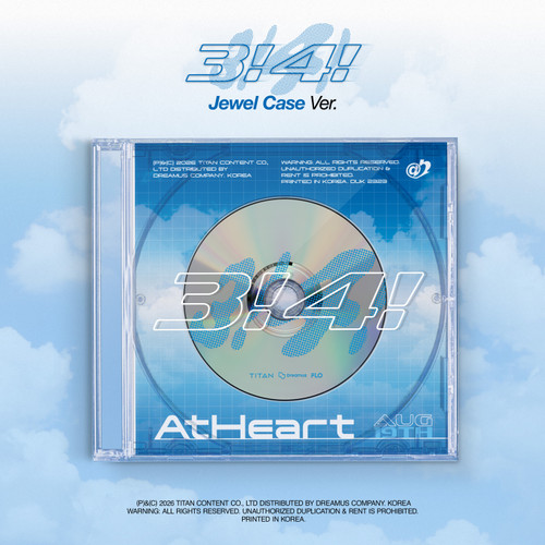 AtHeart - 3!4! (Jewel Case Ver.) ryhmässä CD / Kommande / K-Pop @ Bengans Skivbutik AB (5682652)