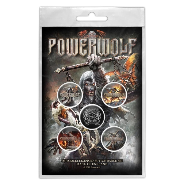 Powerwolf - Call Of The Wild Button Badge Pack ryhmässä MERCHANDISE / Pin-Button Badge / / @ Bengans Skivbutik AB (5683337)