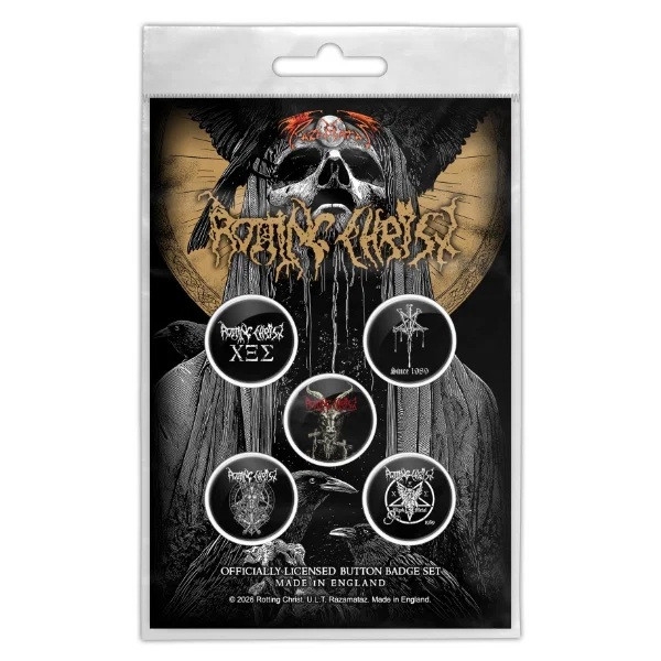 Rotting Christ - We Are The Damned Generation Button Badge Pack ryhmässä MERCHANDISE / Pin-Button Badge /  /  @ Bengans Skivbutik AB (5683338)