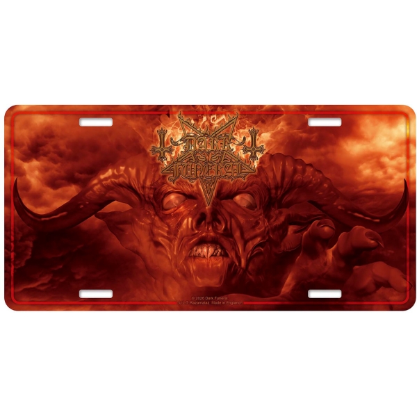 Dark Funeral - Angelus Exuro Pro Eternus Number Plate ryhmässä MERCHANDISE / Merch / Nyheter / Hårdrock @ Bengans Skivbutik AB (5683344)
