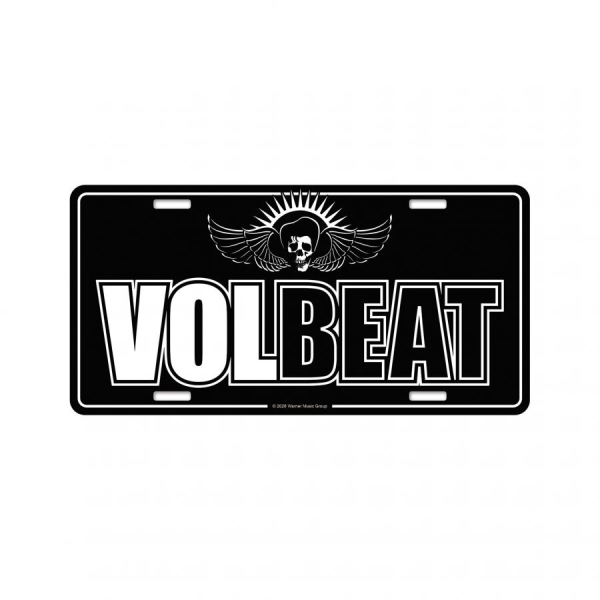 Volbeat - Number Plate Logo (30,5 X 15 Cm) ryhmässä MERCHANDISE / Merch / Kommande / Hårdrock @ Bengans Skivbutik AB (5683345)