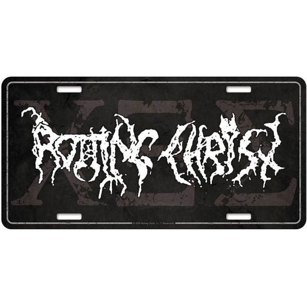 Rotting Christ - 666 Number Plate ryhmässä MERCHANDISE / Merch / Nyheter / Hårdrock @ Bengans Skivbutik AB (5683346)