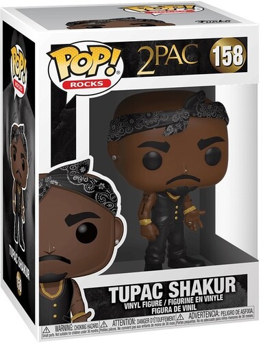 Tupac - Funko Pop! Rocks: Tupac With Vest & Bandana ryhmässä MERCHANDISE / Merch / Hip Hop-Rap @ Bengans Skivbutik AB (5683380)